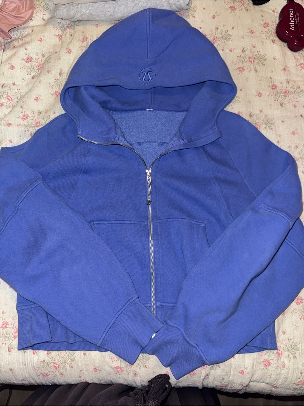 Lululemon Blue Scuba Hoodie with Hooded Zip